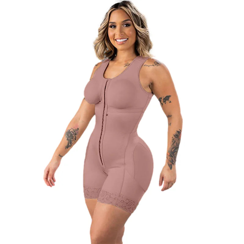 Tummy Control Full Body Shaper High Compression Butt Lifter Shapewear Waist Trainer Post Liposuction Bodysuit