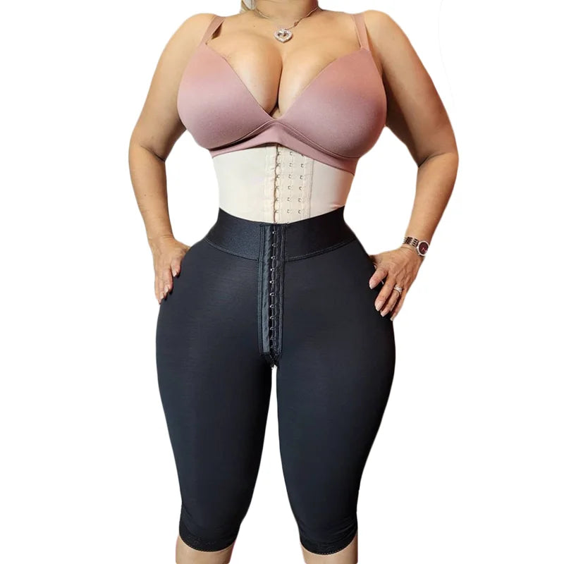 Gaine Amincissante Femme Front Closure Hourglass Body Shaper High Compression Shorts Bodys Para Mujer Wasit Trainer Butt Lifter