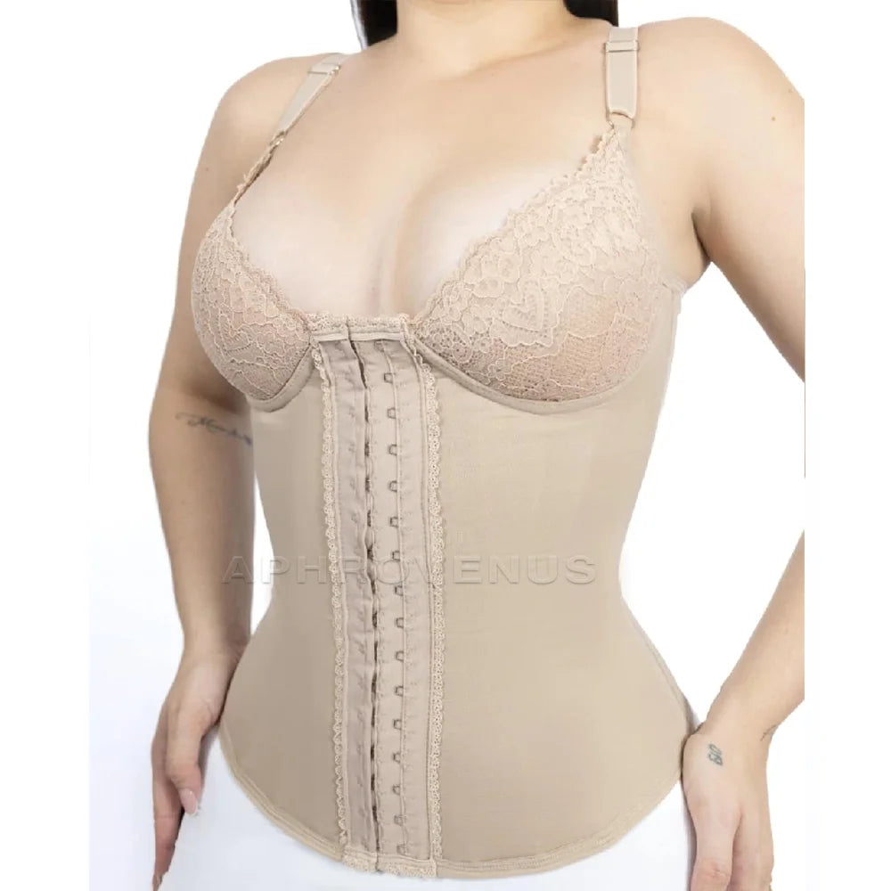 Lace Shaping Vest High Compression Waist Trainer Girdles  Women's Modeling Corset Tummy Control Body Shaper