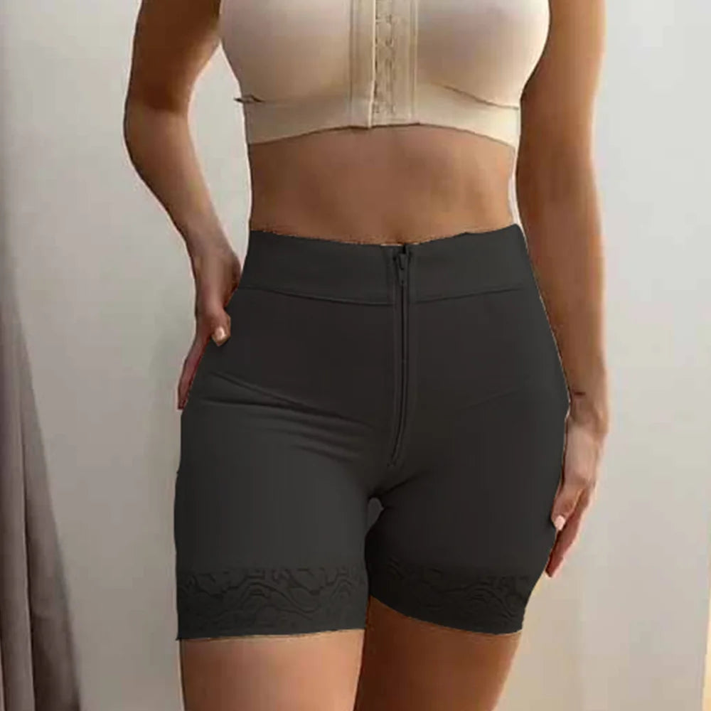 Slimming Internal Hooks Firm Compression Zipper Butt Lift Peahcy Shorts Body Shaper BBL Hourglass Figure Underwear Waist Trainer