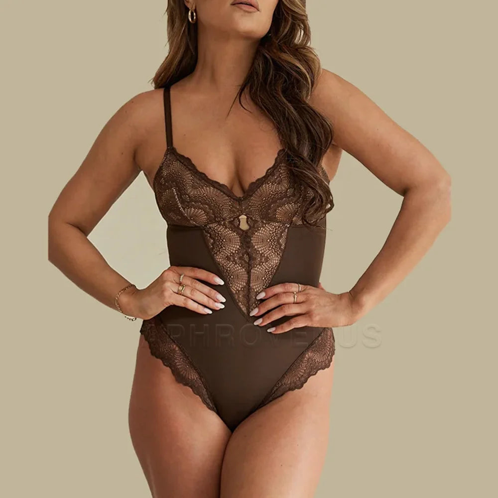 Seamless Lace Bodysuit Lingerie Sexy Slimming Body Shaper Corset Waist Trainer Shaping Clothes Tummy Control Underwear
