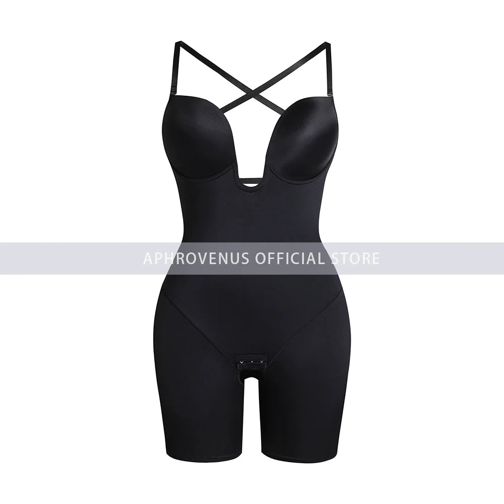 Women Waist Trainer Shapewear One-piece Slim Body Suit with Bra Tummy Control Flat Belly Corset