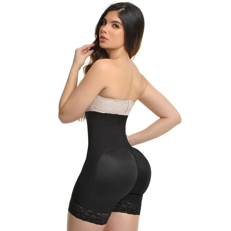 Hook-eyes Bodysuit Tummy Control Underwear Compression Waist Trainer Slimming Corset Hourglass Body Shaper