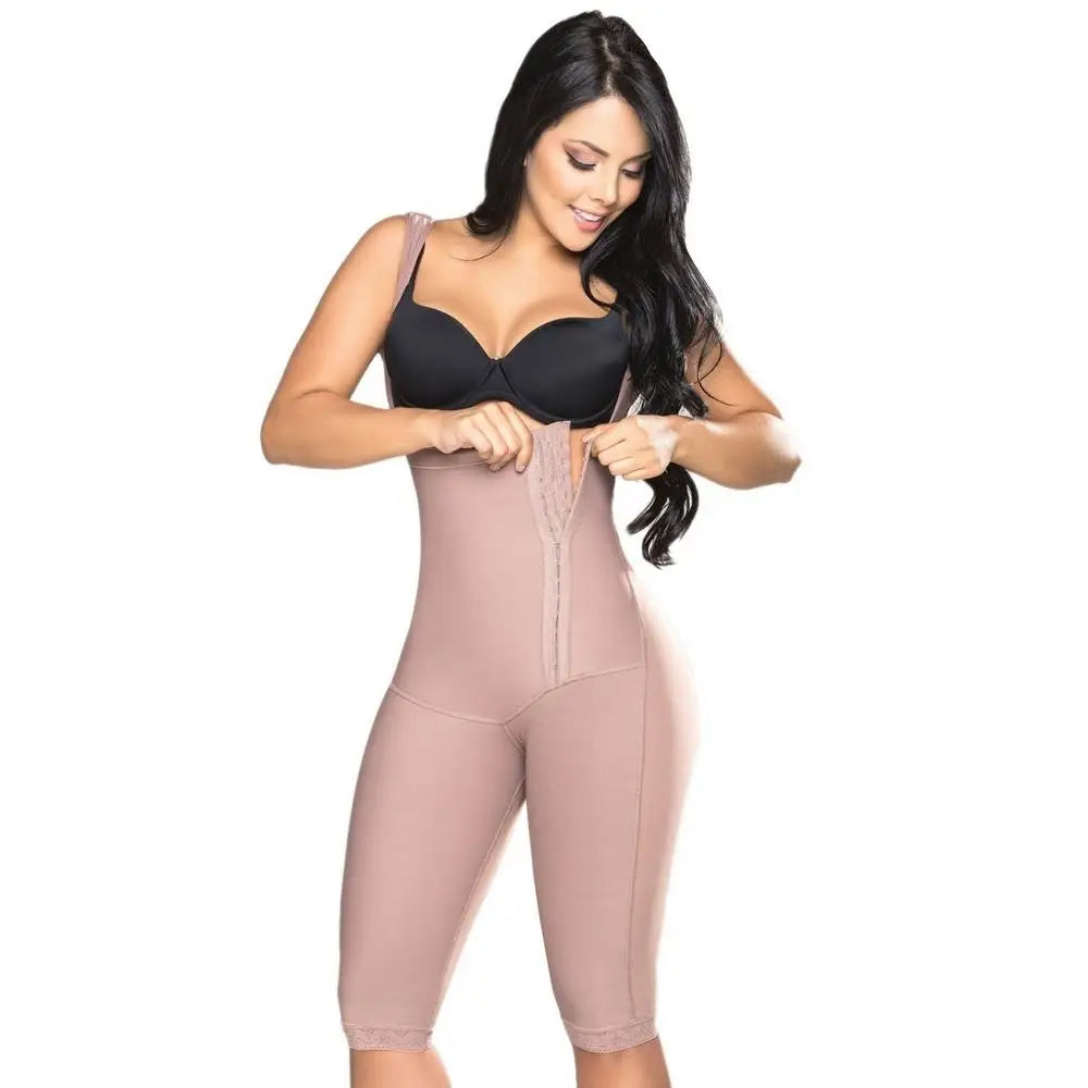 High Compression Long Pants Girdle With Brooches Bust For Daily Post-Surgical Use Slimming Belly Body Shaper