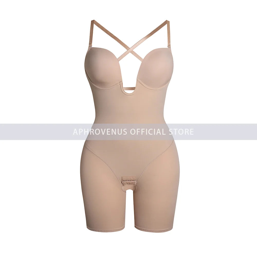 Women Waist Trainer Shapewear One-piece Slim Body Suit with Bra Tummy Control Flat Belly Corset