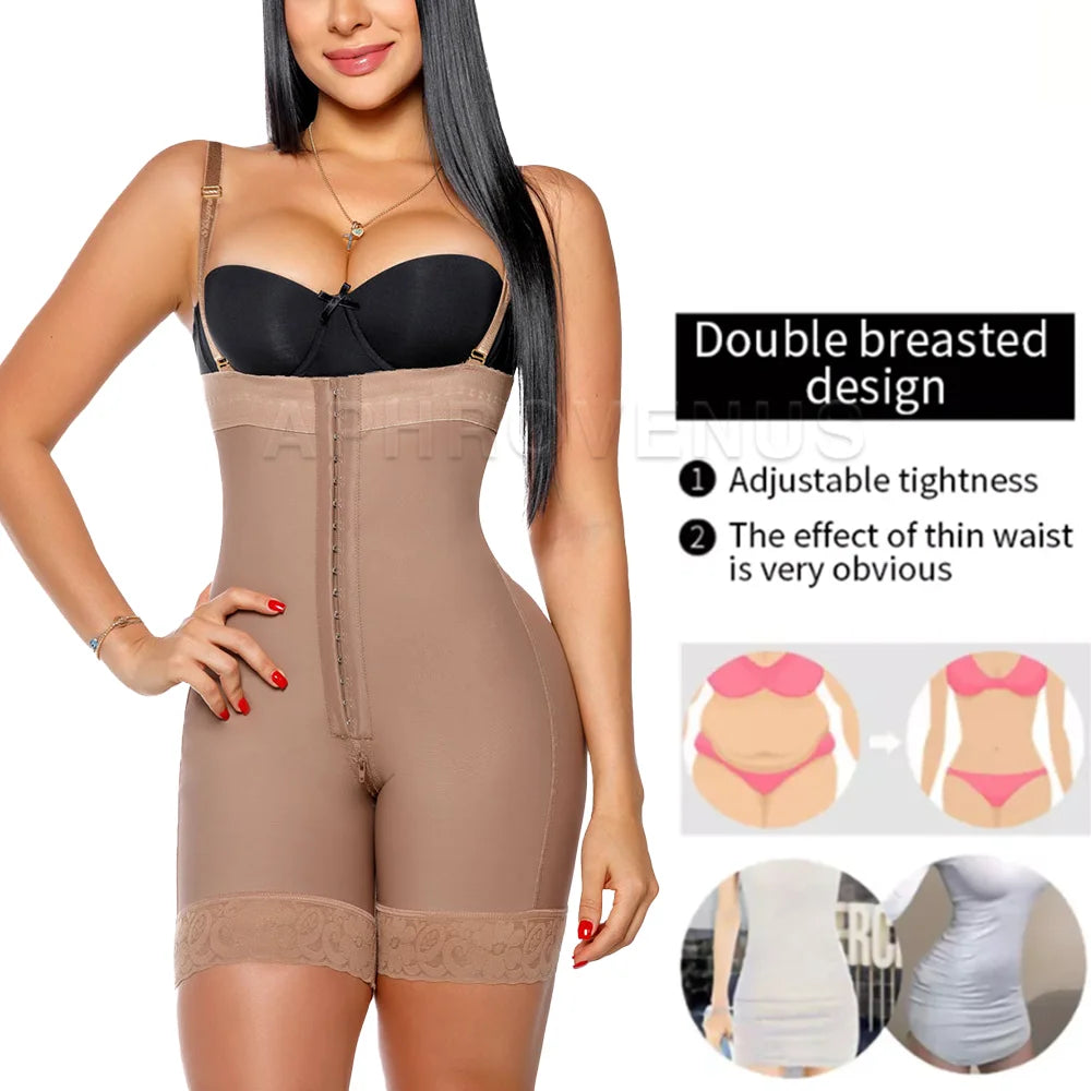 Open Bust Compression Underwear Tummy Control with Hooks Body Beauty Shapewear Post-Surgical Use Body Shaper