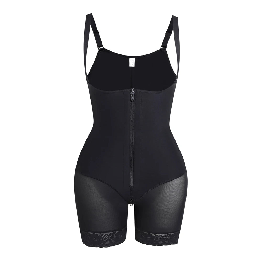 Seamless High Waist Slimming Body Shaper Butt Lifter BBL Shorts Shapewear Tummy Control Zipper Underwear