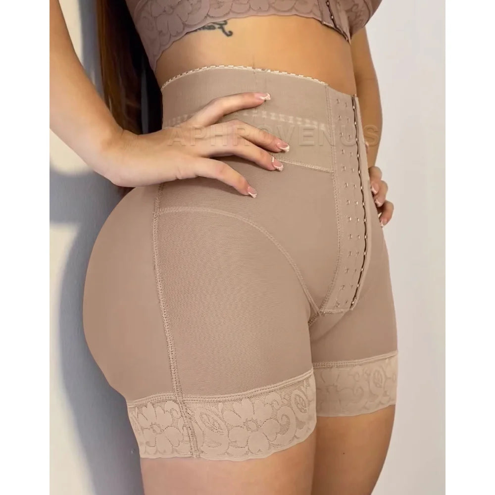 High Waisted Abdominal Slimming Tummy Control Charming Curves Butt Lifting BBL Hourglass Shorts