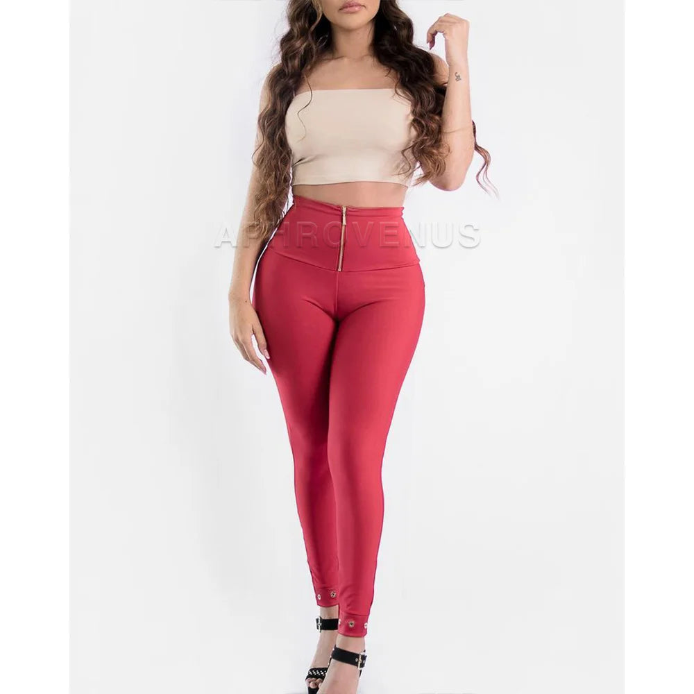 Women High Waist Slim Leggings Sexy Butt Lifter Tights Fashion Elastic Pencil Pants  Ladies Trousers Gym And Shaping Pants