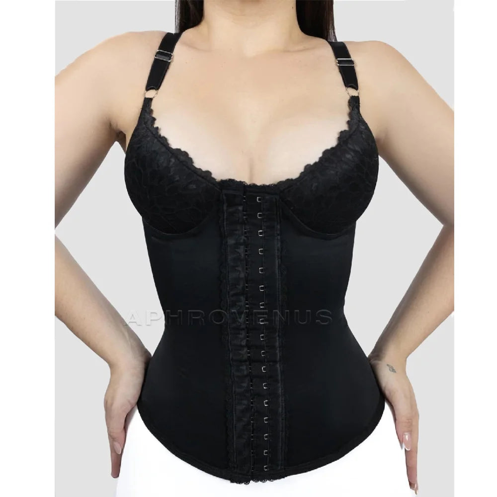 Lace Shaping Vest High Compression Waist Trainer Girdles  Women's Modeling Corset Tummy Control Body Shaper