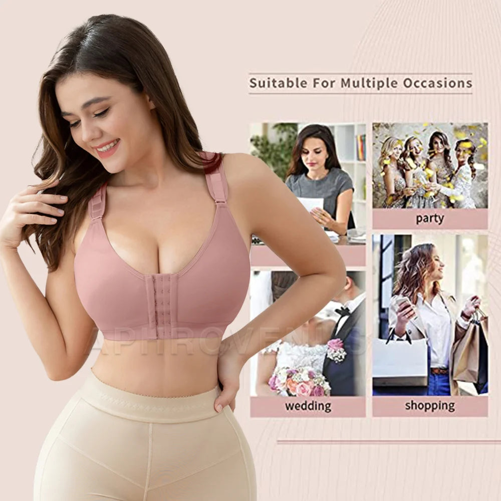 Women's Tops Posture Corrector Corset Push Up Bra Slimming Tummy Control Body Shaper Seamless Underwear Vest Top Brassiere