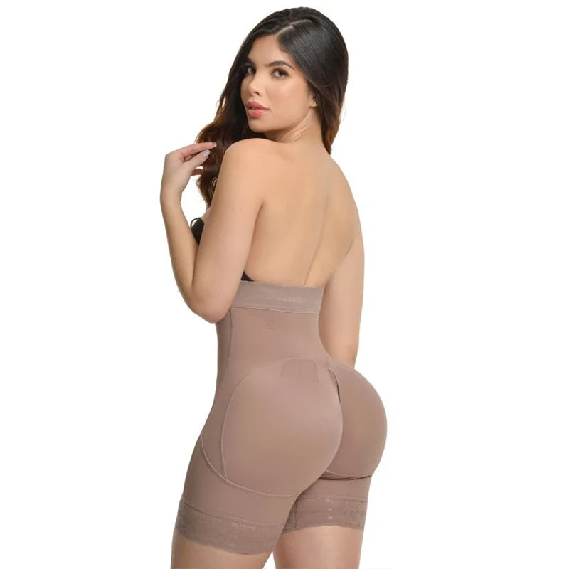 Hook-eyes Bodysuit Tummy Control Underwear Compression Waist Trainer Slimming Corset Hourglass Body Shaper