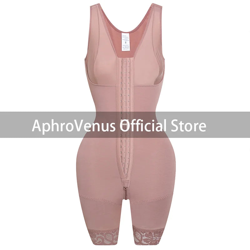 Full Body Shaper High Compression Shapewear Girdle With Brooches Bust For Postpartum Slimming Sheath Belly