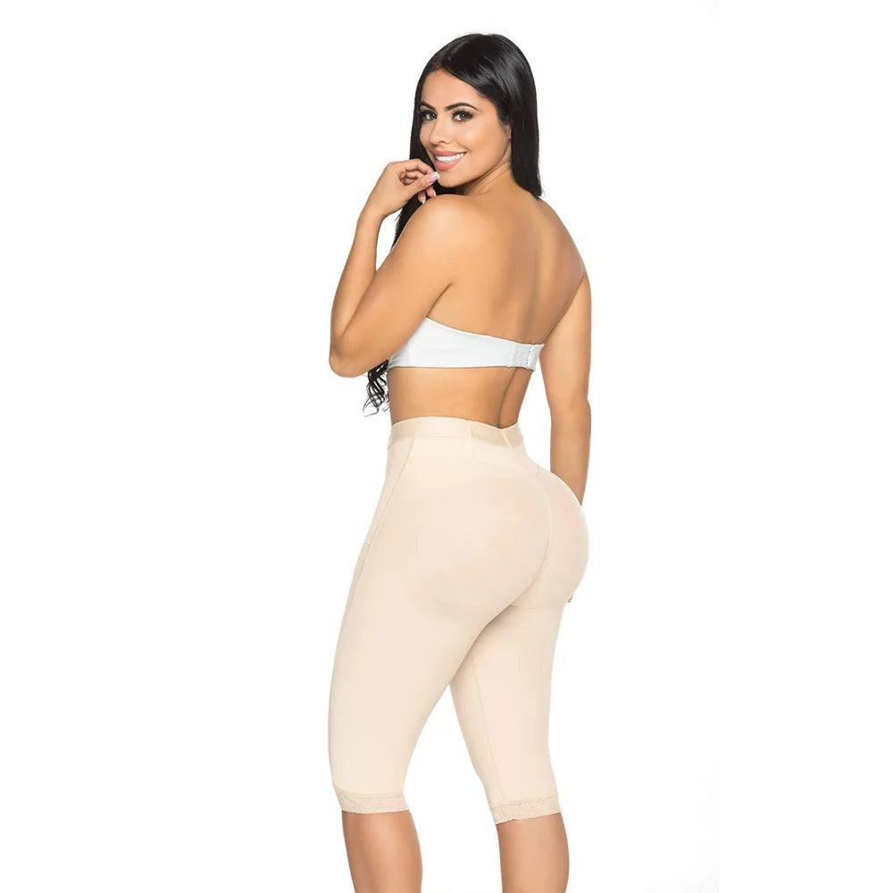 Seamless Mid Waist Butt Lifter Pants Shapewear Women Tummy Control Body Shaper Hip Enhancer Slimming Underwear