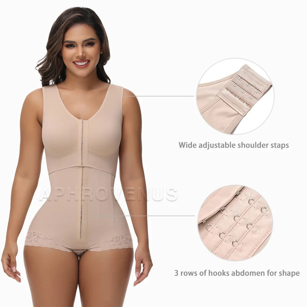 Chest Stretch Expansion Butt Lifting Body Shaper Post Surgery Stage 2/3 Tummy Control High Compression Shapewear