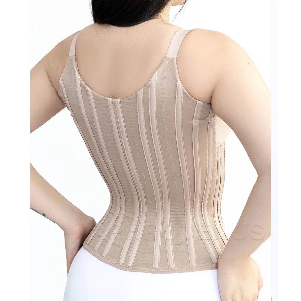 High Compression Thin Shoulder Straps Tops with Bones &Hook-eyes Posture Correcting Shaper Corset  Shapewear