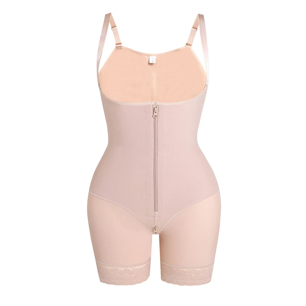 Seamless High Waist Slimming Body Shaper Butt Lifter BBL Shorts Shapewear Tummy Control Zipper Underwear