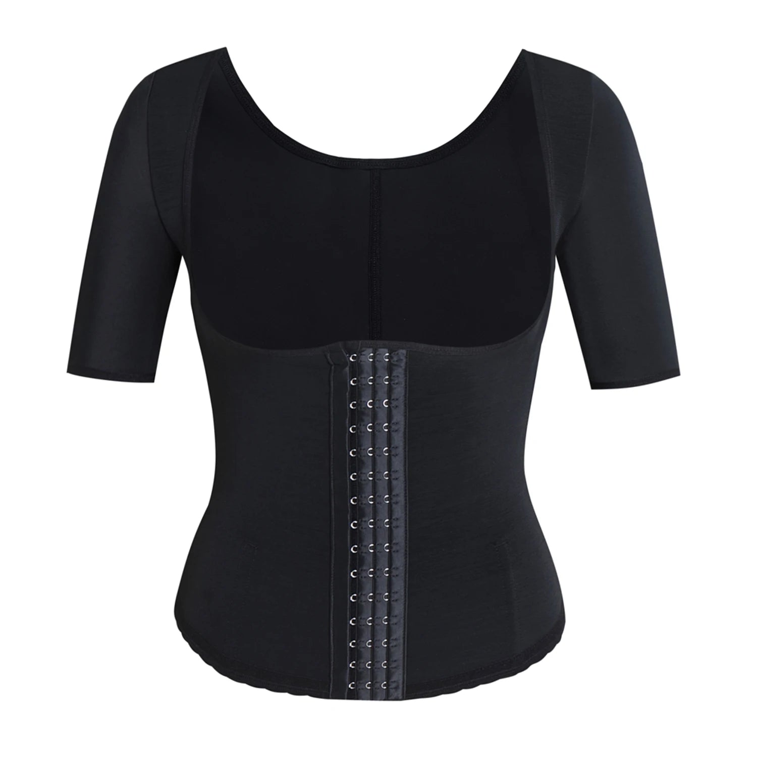 Short Sleeve Breasted Waist Trainer Top Body Sculpting Clothes  Fitness Shaper Abdomen Sports Clothes Slimming Underwear