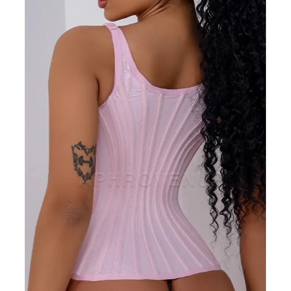 Women Waist Trainer Body Shaper Belt with Bones Slimming Sheath Belly Reducing Shaper Tummy Sweat Shapewear Workout Tops