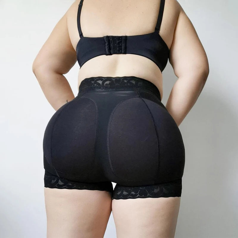Seamless Compression BBL Hourglass Figure Shorts Women Postpartum Recovery Slimming Lace Butt Lifter Shaper Pants